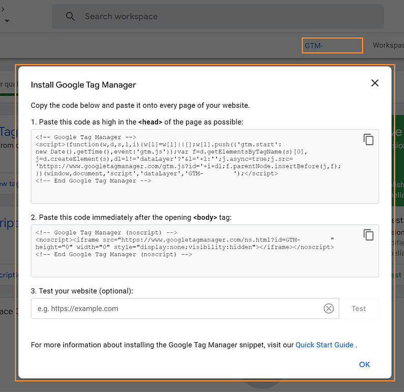Add Codes to Website