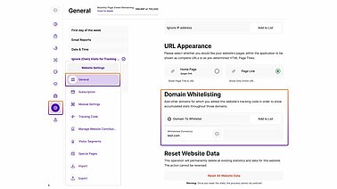 Domain whitelisting with TWIPLA