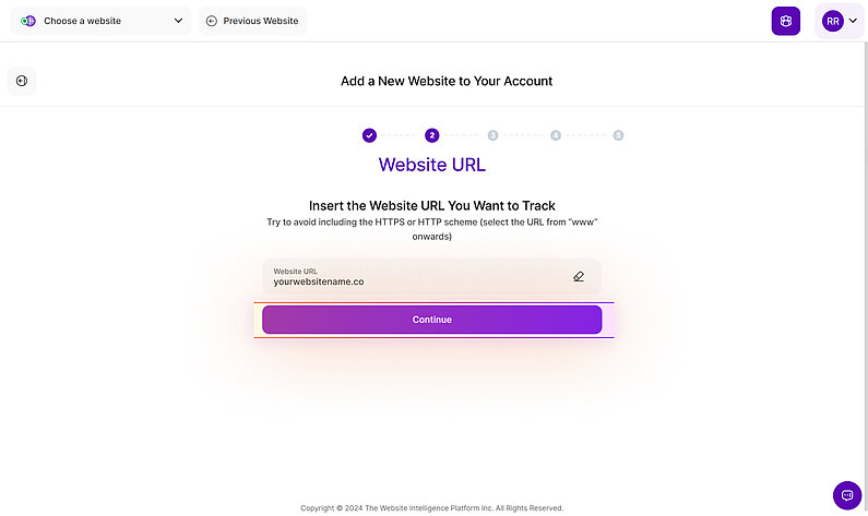 insert your new url to twipla