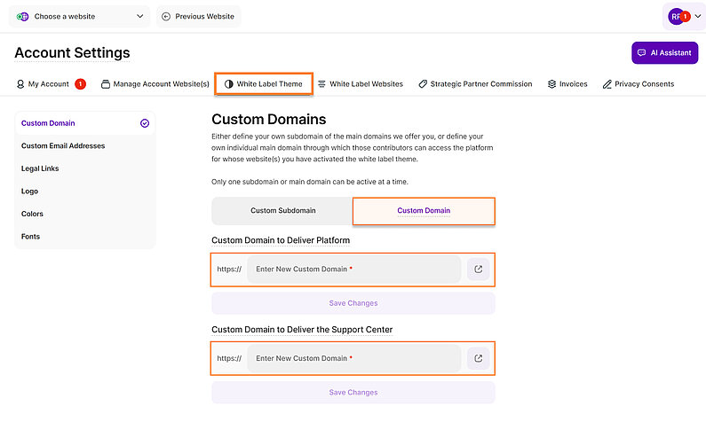 Configure Your Custom Domain