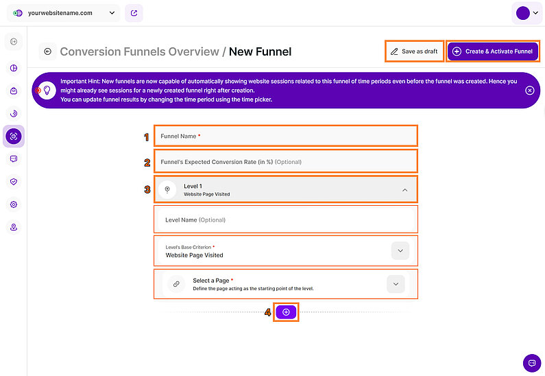 Set Your Funnel Parameters
